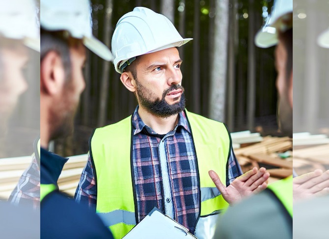 forestry consultant giving advice