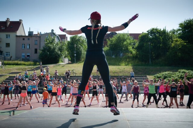 zumba instructor at work